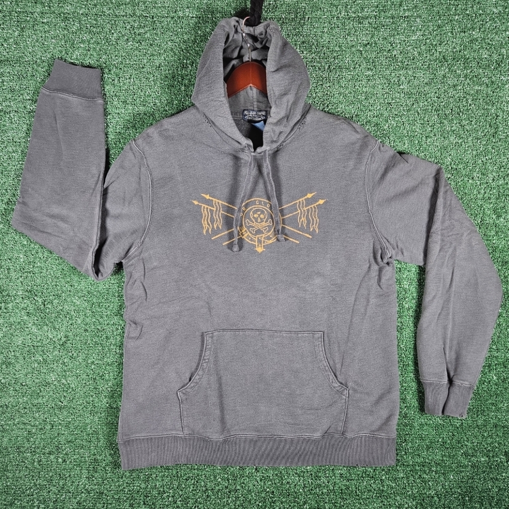 Vintage Ralph Lauren Polo Jeans Co. Cross Bones Or Glory Hoodie / Mens Size - M